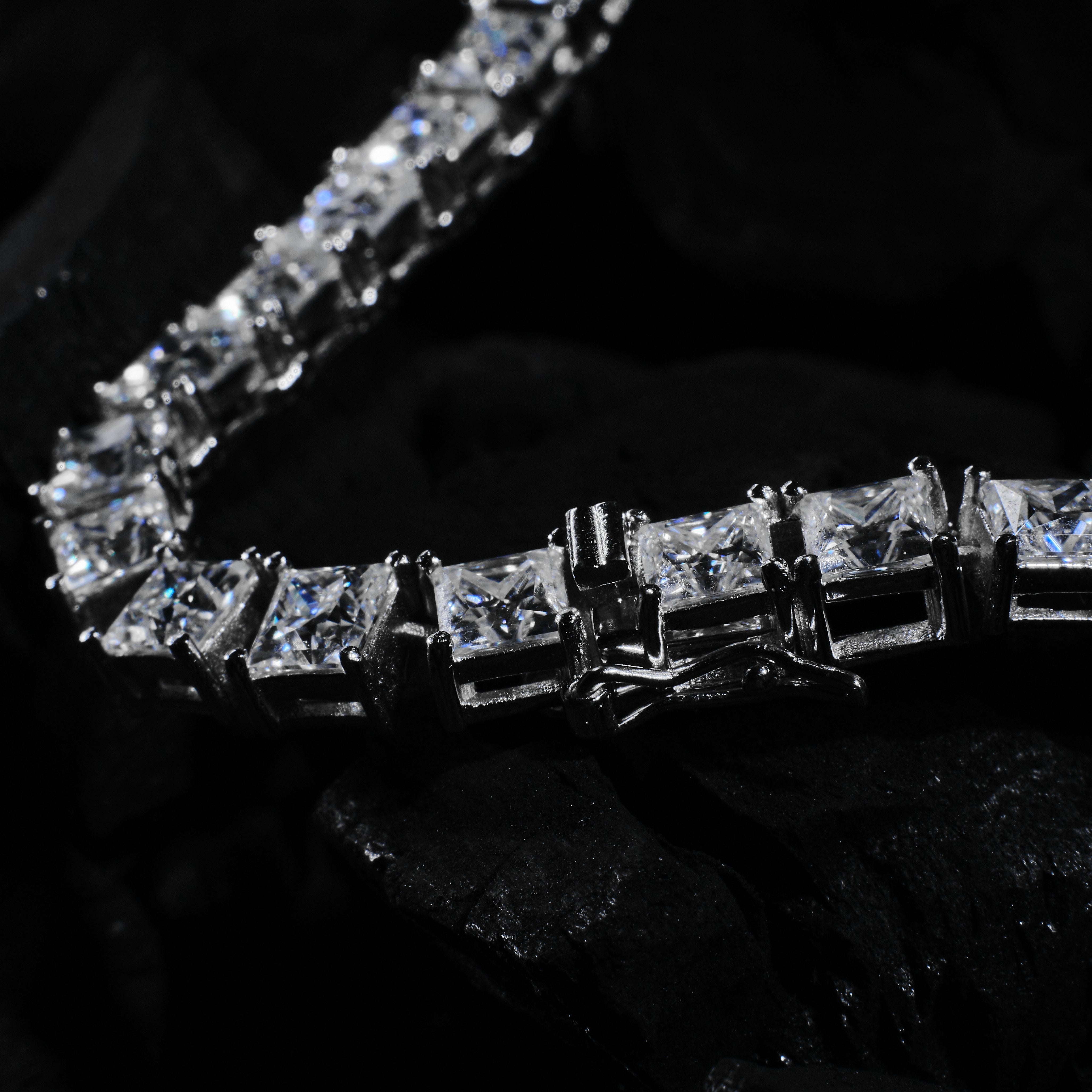 5MM Princess Cut Tennis Bracelet