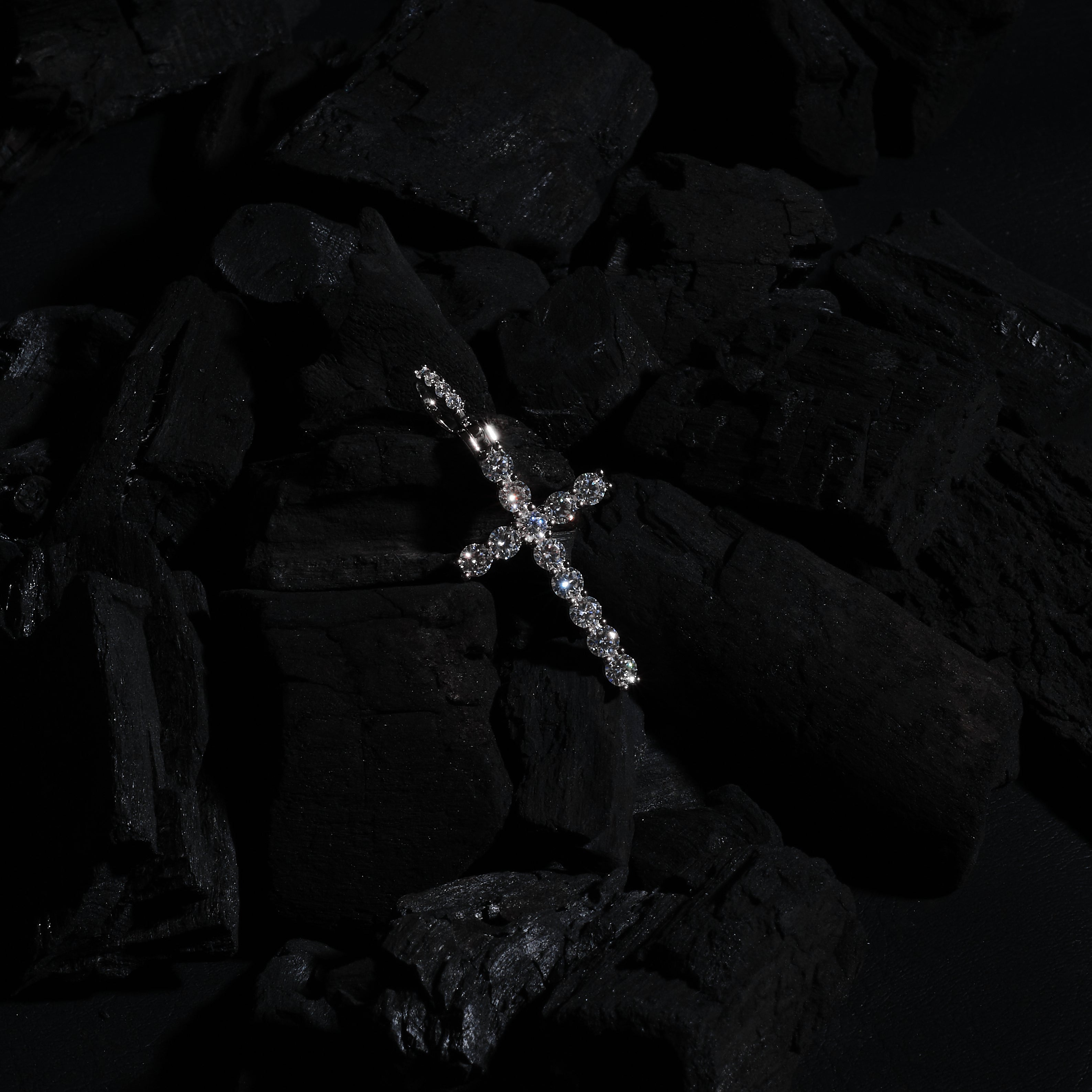 Iced Cross Pendant