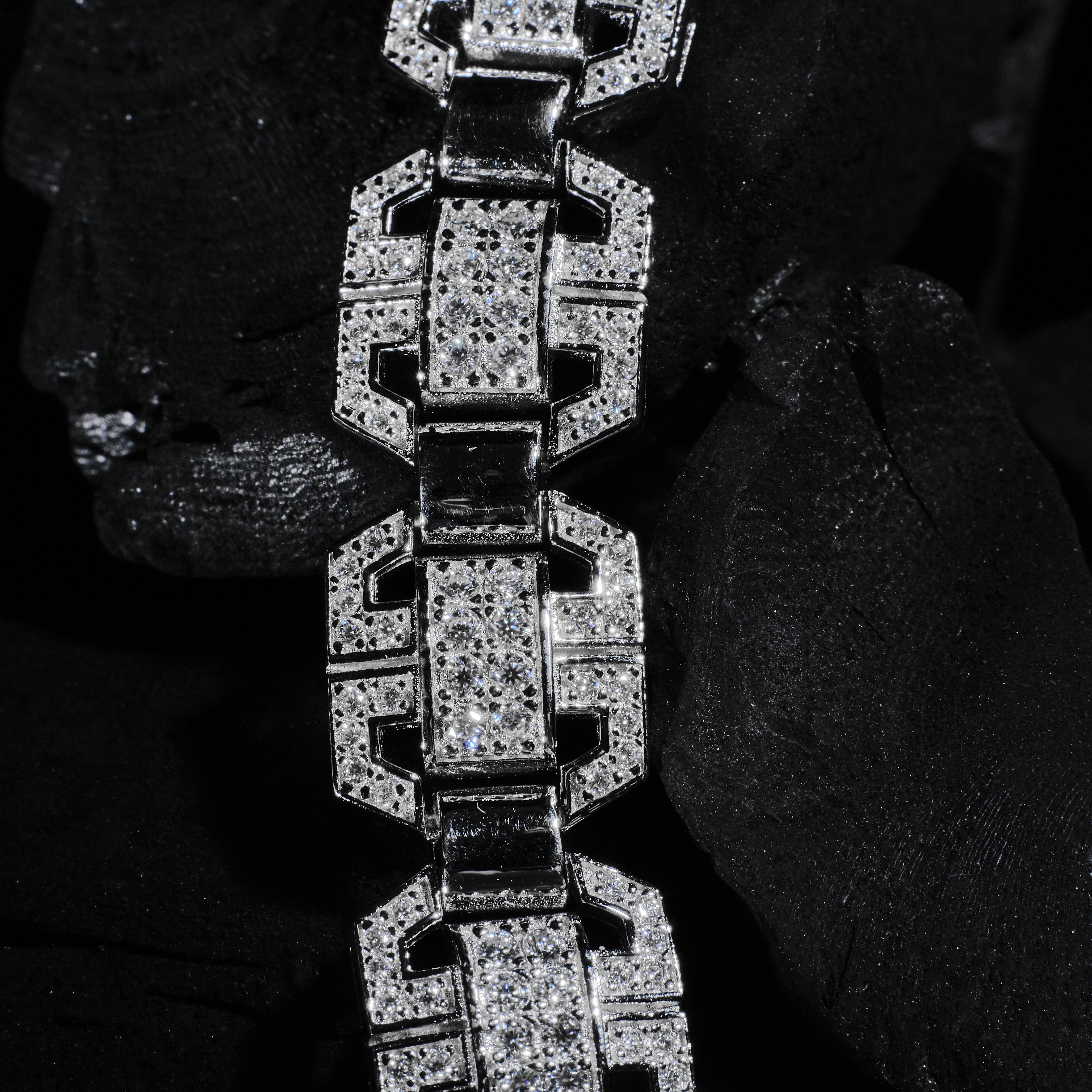 11MM Iced Aztec Inspired Track Bracelet