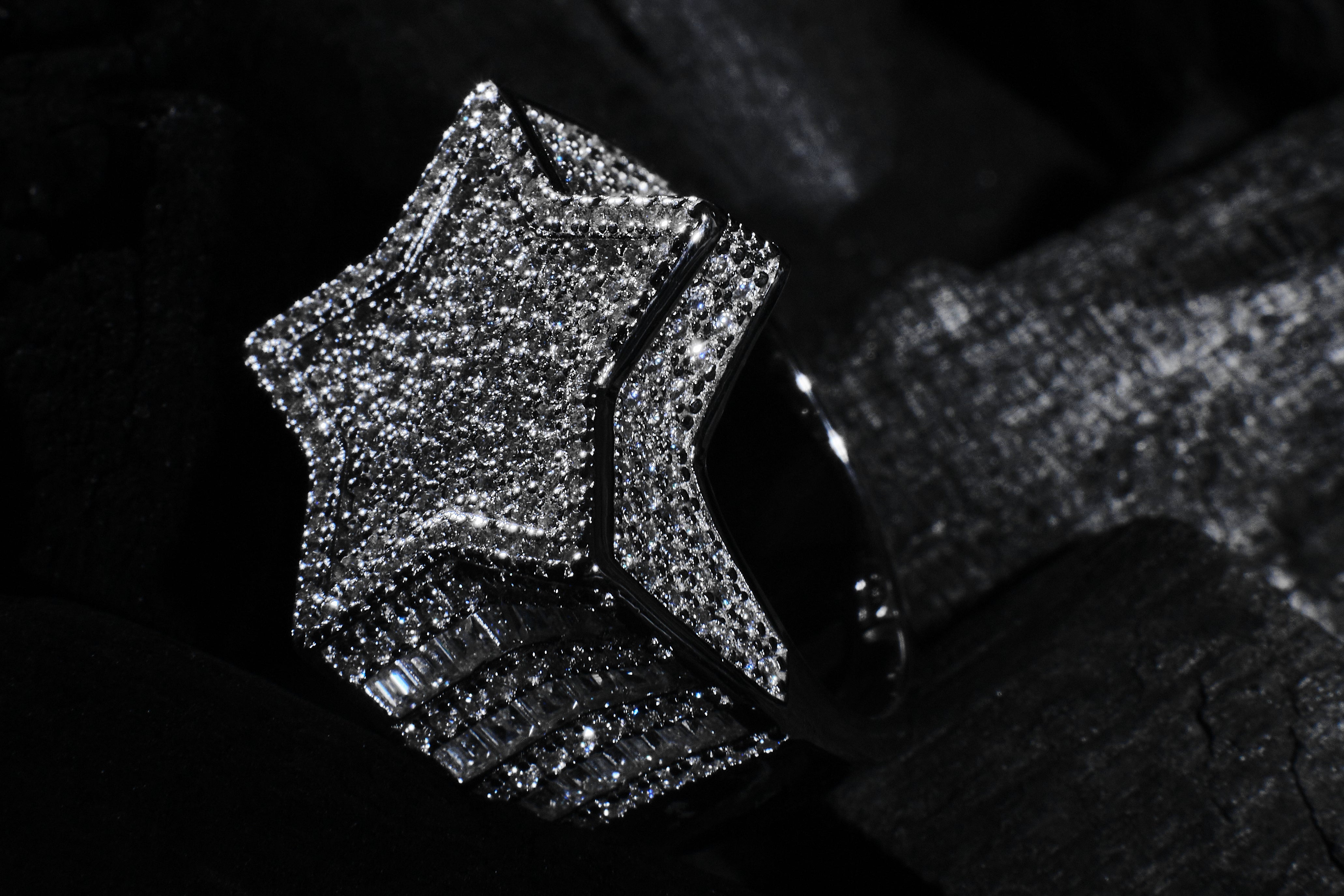 Iced Star Ring