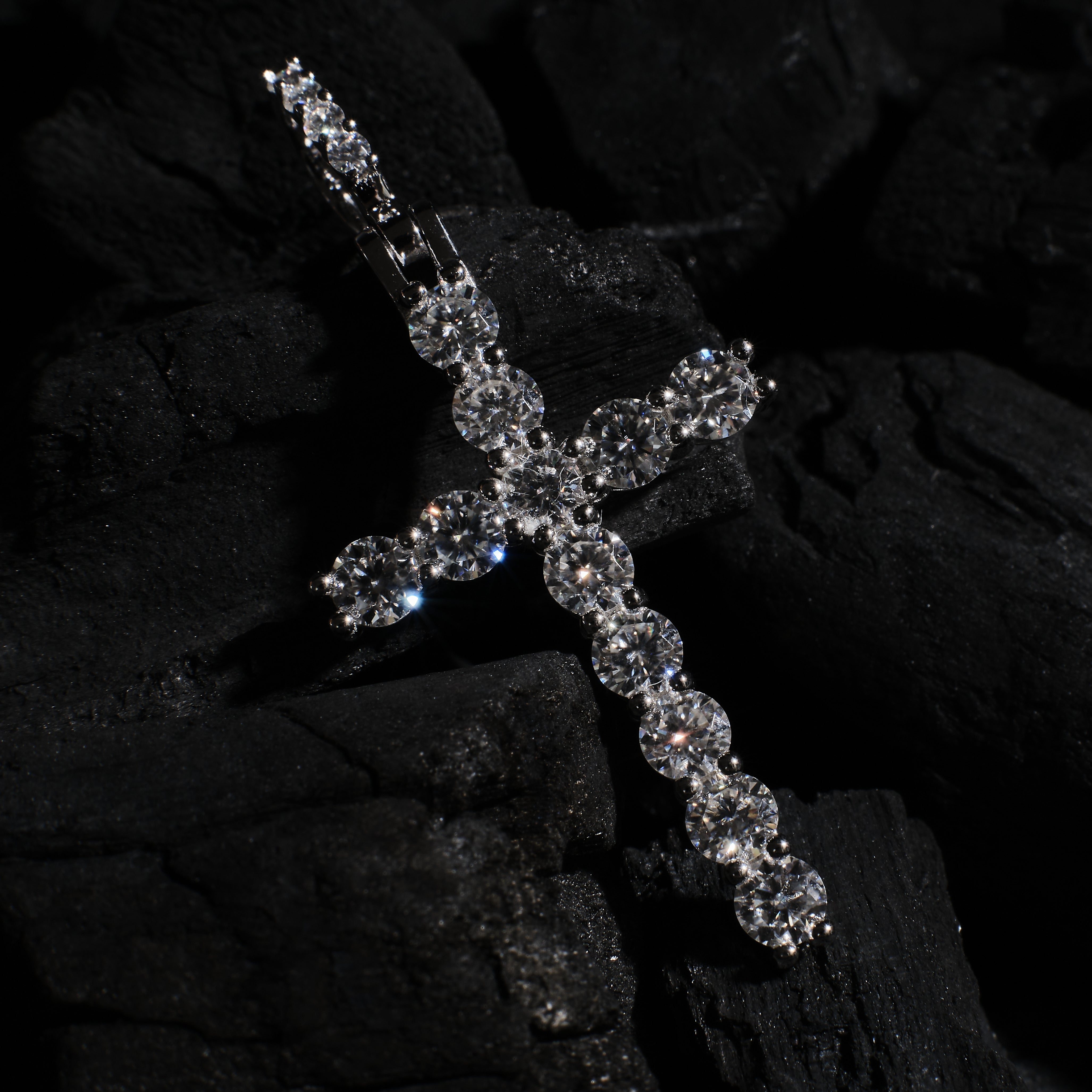 Iced Cross Pendant